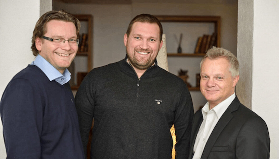 Gründerne i DinERP: Yngve Tronstad, Roy Ugedal, Dagfinn Stave. Foto: Privat Gründerne i DinERP: Yngve Tronstad, Roy Ugedal, Dagfinn Stave. Foto: Privat