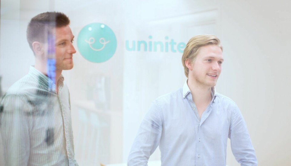 Øyvind Hasund Dahl og Christian Wierød den gangen selskapet het Uninite.