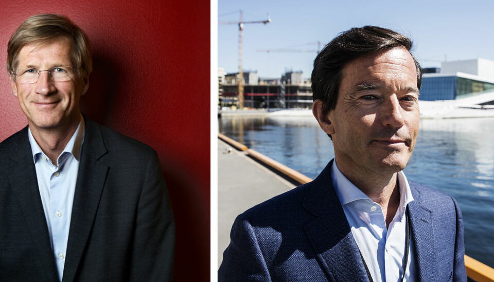 Birger Magnus og Trond Riiber Knudsen er blant landets ledende engleinvestorer. Foto: Presse/Per-Ivar Nikolaisen