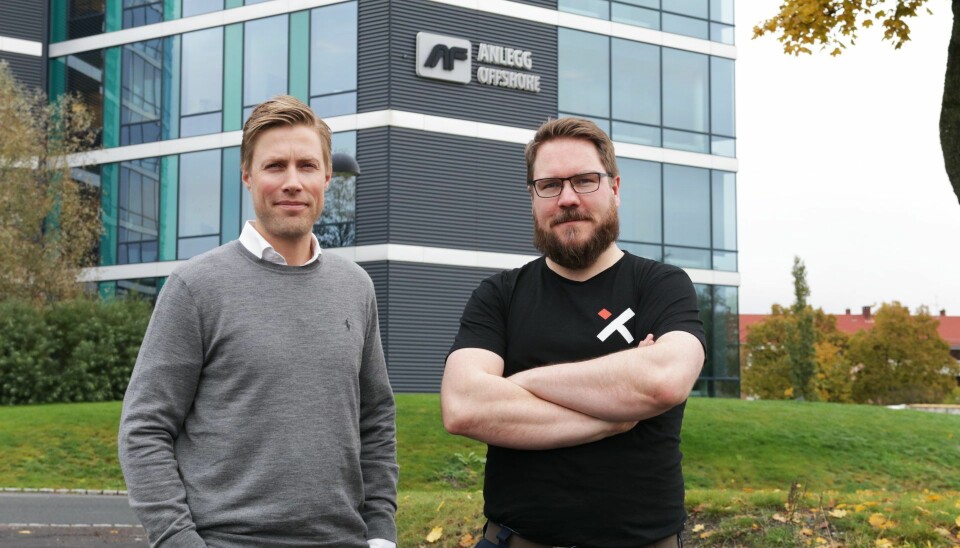 Construct Venture-direktør Jan Fossgård og Vixel-gründer Rune Vandli. Foto: AF Gruppen