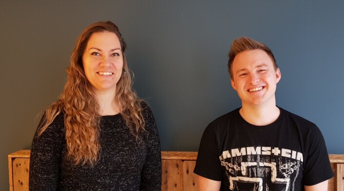 Marianne Nathalie Austvik og Anders Ottesen i Pineleaf Studio. Marianne Nathalie Austvik og Anders Ottesen i Pineleaf Studio.