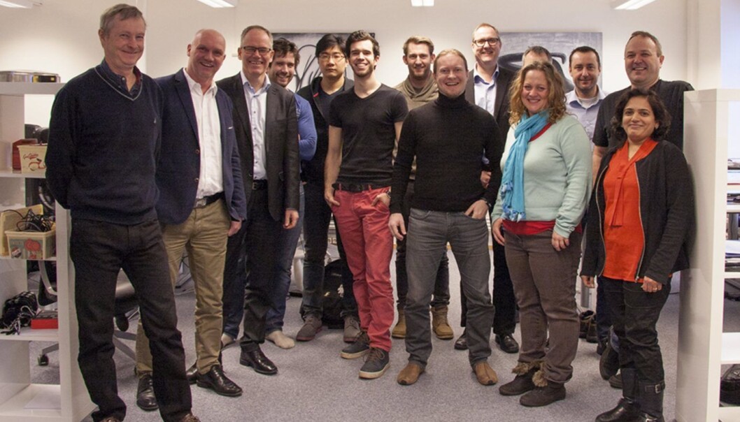 MEAWALLET: Det norske teamet i MeaWallet. CEO Lars Sandtorv (nr to fra venstre). Foto: MeaWallet MEAWALLET: Det norske teamet i MeaWallet. CEO Lars Sandtorv (nr to fra venstre). Foto: MeaWallet