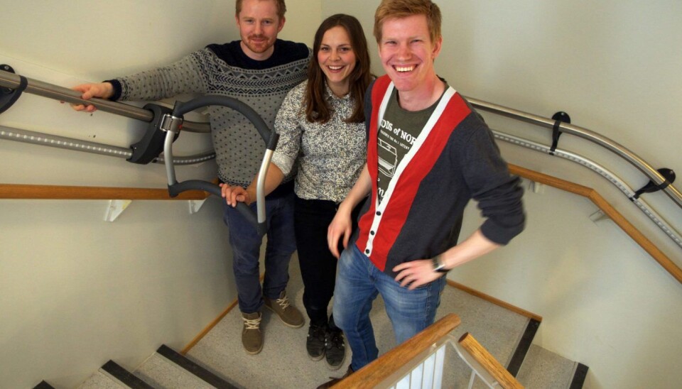Fra venstre: Halvor Wold (Daglig leder), Ingrid Lonar (Teknisk sjef) og Eirik Gjelsvik Medbø (Markedssjef)