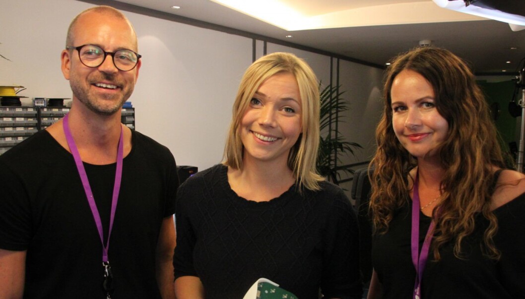 Karen Dolva, gründer og CEO i No Isolation sammen med Ole Andre Skarbøvik, Head of Market Communication, Telia og Ingvild Stubhaug Steg, Marketing Manager, Telia. Karen Dolva, gründer og CEO i No Isolation sammen med Ole Andre Skarbøvik, Head of Market Communication, Telia og Ingvild Stubhaug Steg, Marketing Manager, Telia.