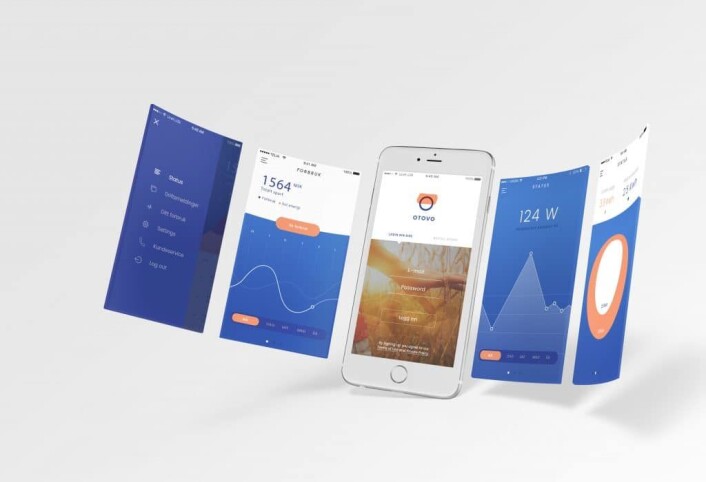 APPEN: Slik ser Otovos app ut som blant annet gir en oversikt over mye strøm som produseres på taket. APPEN: Slik ser Otovos app ut som blant annet gir en oversikt over mye strøm som produseres på taket.