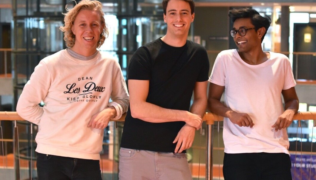 Maths Mathisen, Florian Winder og Vinoth Vinaya. (t.h) i Hold. Foto: Hold Maths Mathisen, Florian Winder og Vinoth Vinaya. (t.h) i Hold. Foto: Hold