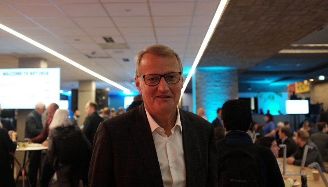 Konsernsjef i DNB Rune Bjerke ønsker drahjelp fra fintech-gründere. Foto: Lucas H. Weldeghebriel Konsernsjef i DNB Rune Bjerke ønsker drahjelp fra fintech-gründere. Foto: Lucas H. Weldeghebriel