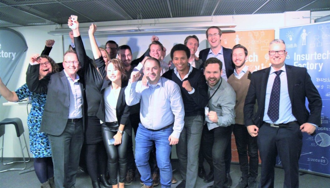 Årets finalister fra Fintech Factorys tre månedersprogram. Foto: Lucas H. Weldeghebriel Årets finalister fra Fintech Factorys tre månedersprogram. Foto: Lucas H. Weldeghebriel