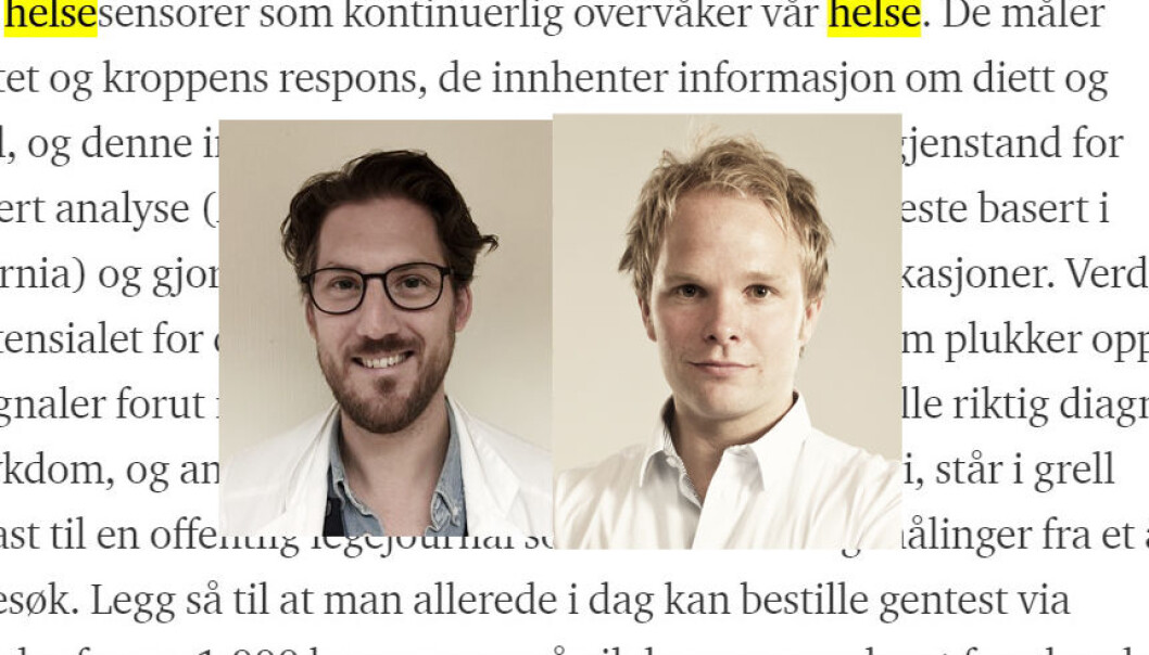 Andreas Pahle og Henrik Vogt. Andreas Pahle og Henrik Vogt.