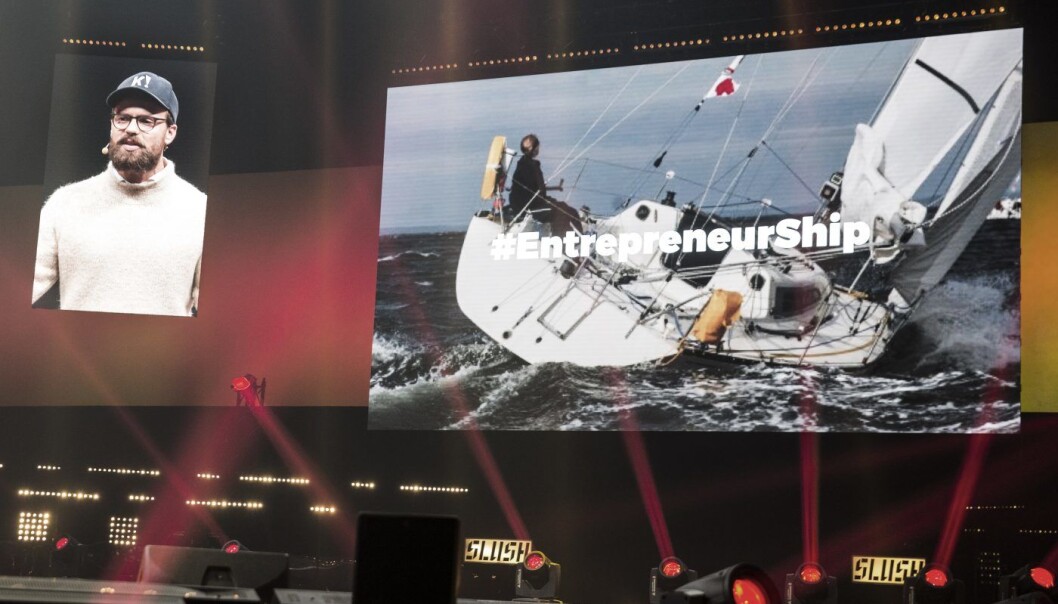 Johan Brand på Slush. Johan Brand på Slush.