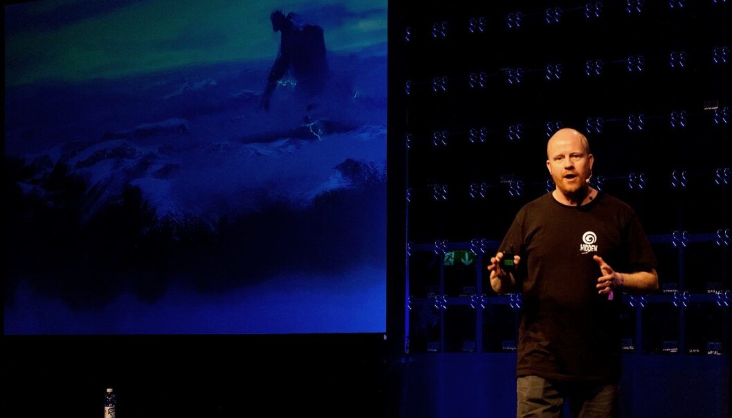 Pål Rørby i Hidden overbeviste juryen under Slush-konferansen. Foto: Nordic Innovation Pål Rørby i Hidden overbeviste juryen under Slush-konferansen. Foto: Nordic Innovation