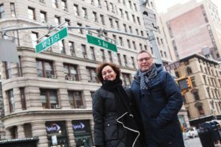 Deler av Bubbly sitter fortsatt ved StartupLab i Oslo, mens gründerne Marianne og Kim Hindsgaul har flyttet til New York. Foto: Julie Evensen Deler av Bubbly sitter fortsatt ved StartupLab i Oslo, mens gründerne Marianne og Kim Hindsgaul har flyttet til New York. Foto: Julie Evensen