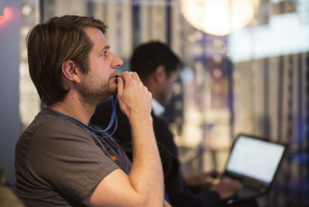 Sebastian Siemiatkowski i Klarna. Sebastian Siemiatkowski i Klarna.