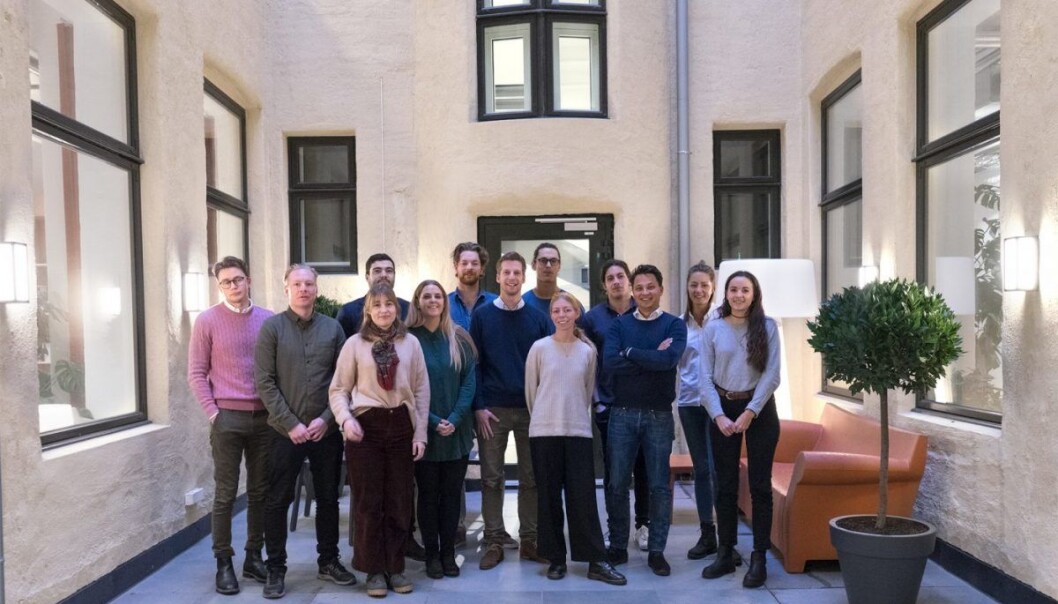 Det norske Foodora-teamet i bakgården hos Spaces. Foto: Spaces. Det norske Foodora-teamet i bakgården hos Spaces. Foto: Spaces.