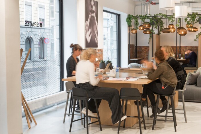 Spaces, er et nytt coworking space i Oslo, som åpnet 1. august . Foto: Robert Eik. Spaces, er et nytt coworking space i Oslo, som åpnet 1. august . Foto: Robert Eik.