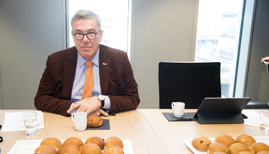 Styreleder Stein Erik Hagen er styreleder i Orkla. Her i forbindelse med at Peter A. Ruzicka slutter som Orkla-sjef.
Foto: Terje Pedersen / NTB scanpix Styreleder Stein Erik Hagen er styreleder i Orkla. Her i forbindelse med at Peter A. Ruzicka slutter som Orkla-sjef.
Foto: Terje Pedersen / NTB scanpix