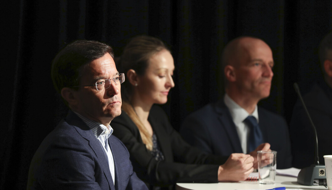 Foran: Trond Riiber Knudsen. Han deltar i det første Gründerrådet i Shifters podcast sammen med Amin Fard og Daniel Fossum. Her avvbildet under frokostseminaret: "Staten som investor - Hva trenger Norge?" i 2017. Illustrasjonsfoto: Vidar Ruud / NTB scanpix Foran: Trond Riiber Knudsen. Han deltar i det første Gründerrådet i Shifters podcast sammen med Amin Fard og Daniel Fossum. Her avvbildet under frokostseminaret: "Staten som investor - Hva trenger Norge?" i 2017. Illustrasjonsfoto: Vidar Ruud / NTB scanpix