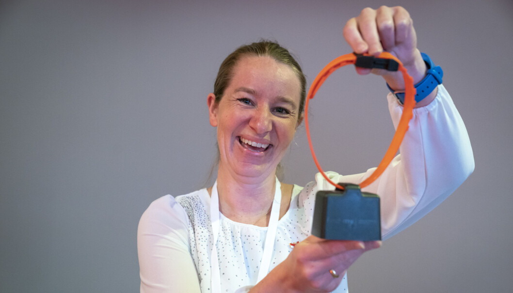 Gründer i FindMy, Marit Mjøen Solem, har plassert bjeller på både sauser, kameler og elefanter. Nå skal de passe på båter Gründer i FindMy, Marit Mjøen Solem, har plassert bjeller på både sauser, kameler og elefanter. Nå skal de passe på båter