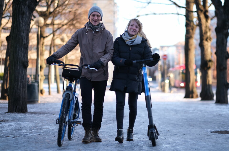 Data Science Team Lead Hans Martin Espegren og Data Scientist Kari Nordholm i Urban Sharing.