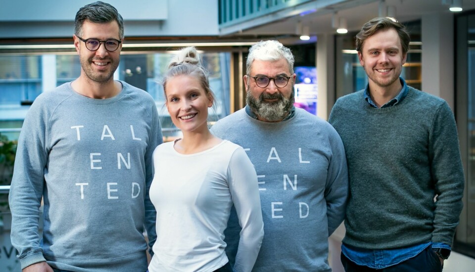 Talented Norge-teamet f.v. Isaac Gray, Kristin Haga, Svein Sørensen og Erlend Stokke.