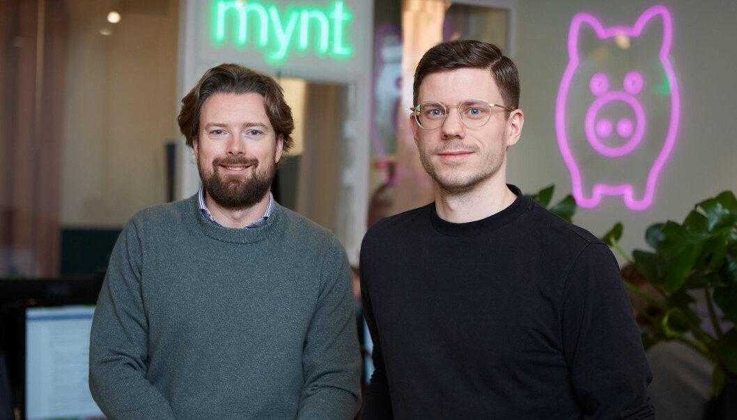 CEO Joar Hagatun og produktsjef Ole Martin Kristiansen i Kron. CEO Joar Hagatun og produktsjef Ole Martin Kristiansen i Kron.