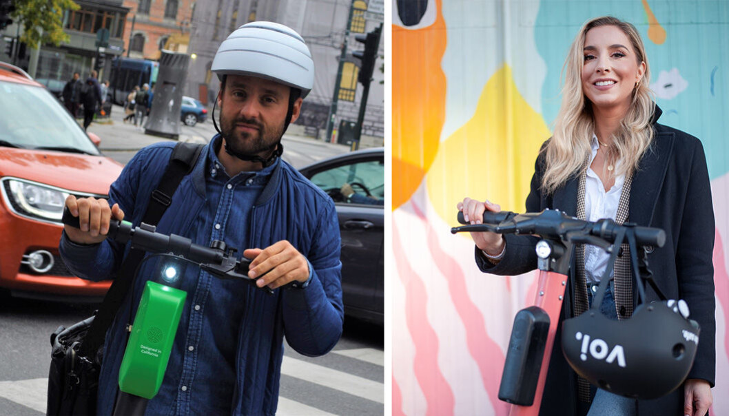 Norden-sjef i Lime, Niklas Joensen og Strategy and Planning Manager i Voi, Christina Moe Gjerde er skeptiske til noen av reguleringene i norske byer. Norden-sjef i Lime, Niklas Joensen og Strategy and Planning Manager i Voi, Christina Moe Gjerde er skeptiske til noen av reguleringene i norske byer.