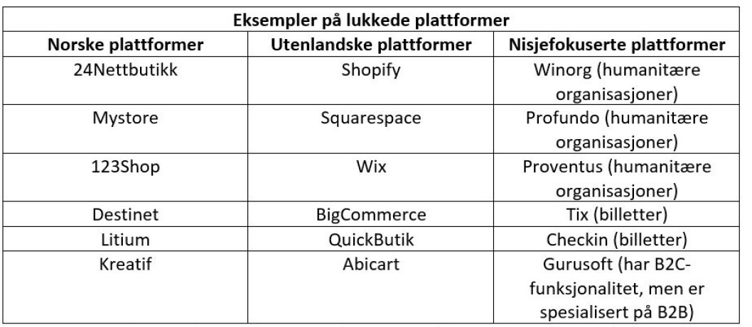 De norske plattformene har gode supporttjenester og folk som sitter klare til å følge deg opp. De utenlandske har ofte flere integrasjoner som gjør det enklere å selge i andre markeder. Og de nisjefokuserte plattformene løser konkrete utfordringer for spesifikke markeder. De norske plattformene har gode supporttjenester og folk som sitter klare til å følge deg opp. De utenlandske har ofte flere integrasjoner som gjør det enklere å selge i andre markeder. Og de nisjefokuserte plattformene løser konkrete utfordringer for spesifikke markeder.