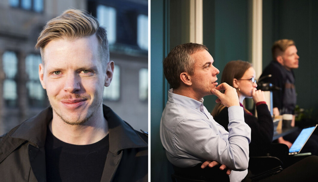 Thor Richard Isaksen (til venstre) , Alla Zaytseva og Håvard Belbo (til høyre) jobber i nye 6AM. Thor Richard Isaksen (til venstre) , Alla Zaytseva og Håvard Belbo (til høyre) jobber i nye 6AM.