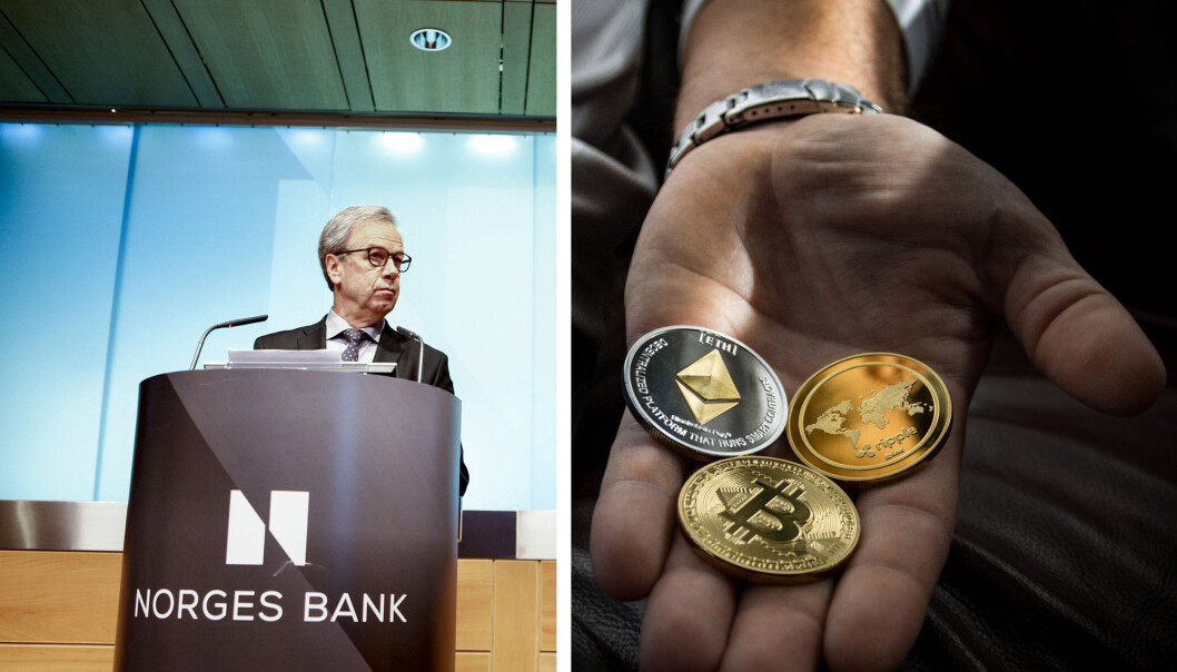 Den norske sentralbanken jobber med muligheten for digitale sentralbankpenger. Den norske sentralbanken jobber med muligheten for digitale sentralbankpenger.