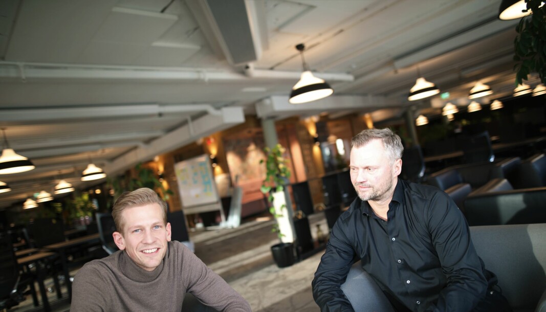 Espen Malmo og Preben Songe-Møller i Skyfall Ventures.