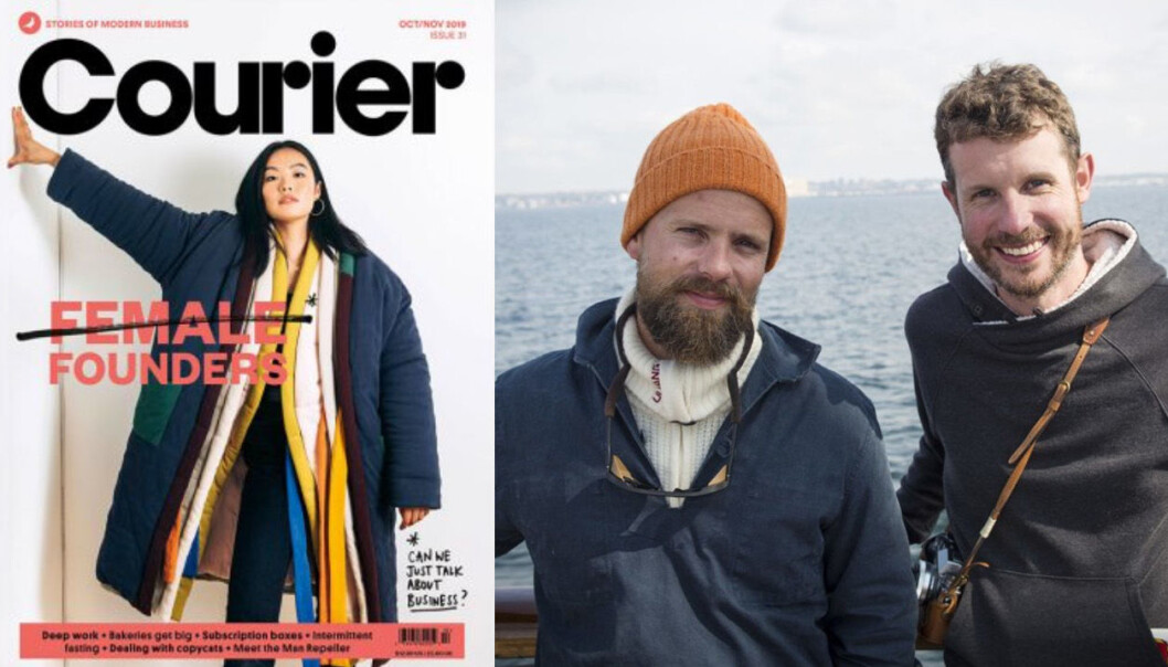 Johan Brand og Jamie Brooker investerte i det britiske gründermagasin-selskapet Courier i fjor Johan Brand og Jamie Brooker investerte i det britiske gründermagasin-selskapet Courier i fjor