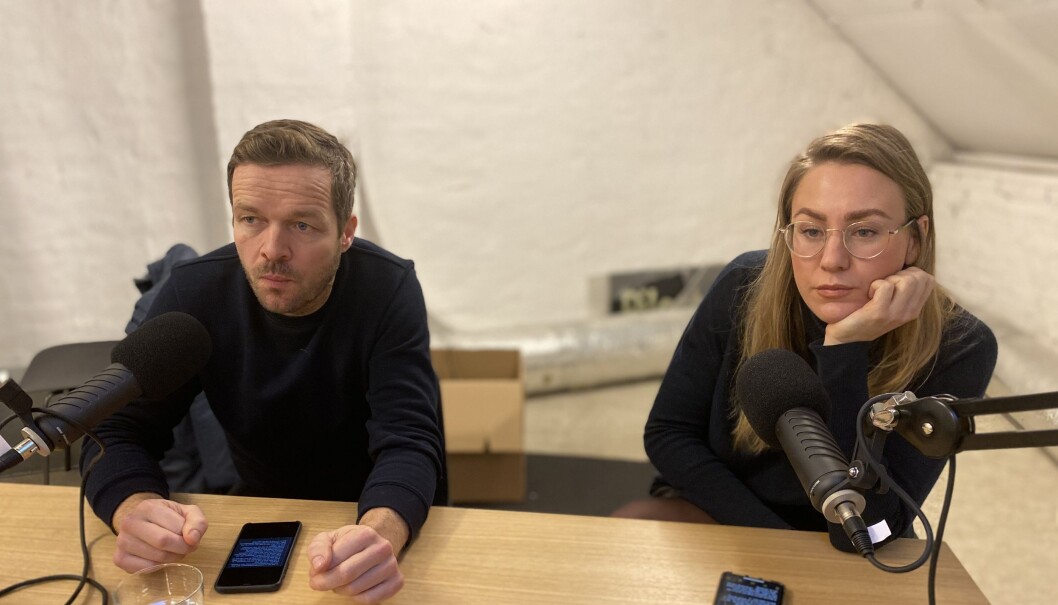 Fredrik Winther i 2M2D og Diwala-gründer Thea Sommerseth Myhren Fredrik Winther i 2M2D og Diwala-gründer Thea Sommerseth Myhren