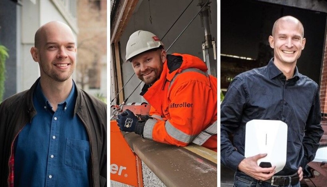 Stein Ove Eriksen i Huddly, Ivar Ole Wik i Liftroller og Edgeir Aksnes Vårdal i Tibber har alle hardware-produksjonen hjemme. Stein Ove Eriksen i Huddly, Ivar Ole Wik i Liftroller og Edgeir Aksnes Vårdal i Tibber har alle hardware-produksjonen hjemme.