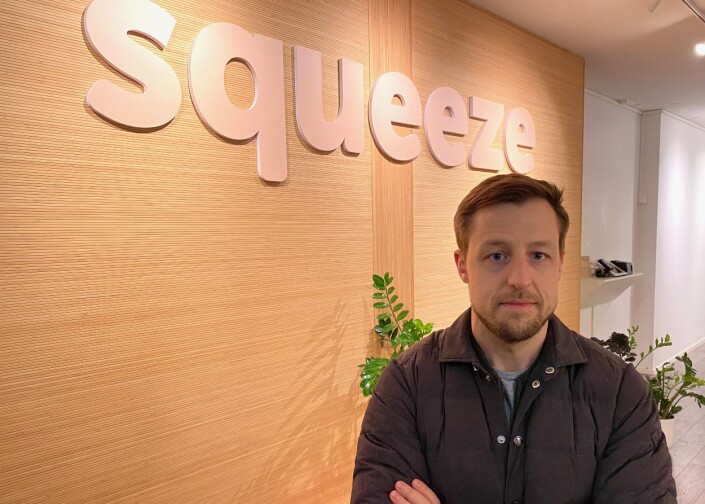 Erik Rehbinder, daglig leder i Squeeze. Erik Rehbinder, daglig leder i Squeeze.