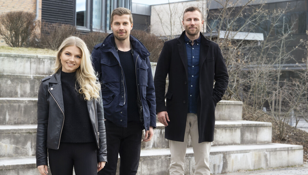 Designsjef Elin Parr Ohme, daglig leder Michael Lybek og styreleder Jan Johannessen i Tipio. Designsjef Elin Parr Ohme, daglig leder Michael Lybek og styreleder Jan Johannessen i Tipio.
