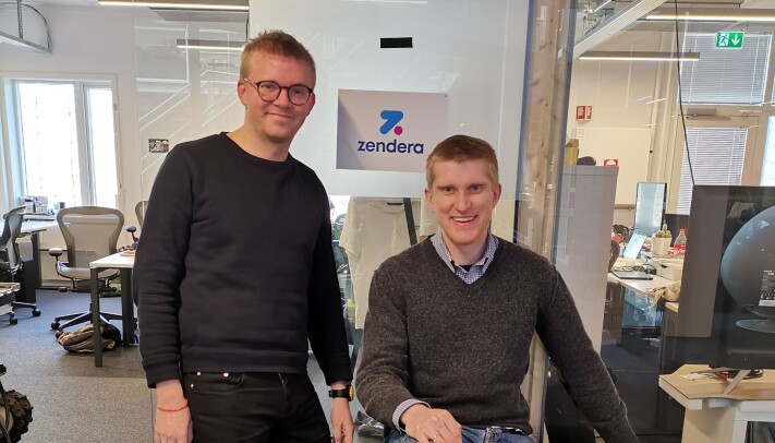 Edvard Nore og Kim Iversen i Zendera. Edvard Nore og Kim Iversen i Zendera.