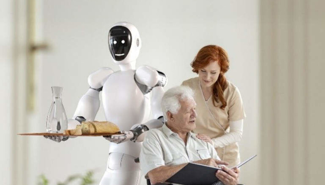 Eve-roboten skal hjelpe eldre og funksjonshemmede. Eve-roboten skal hjelpe eldre og funksjonshemmede.