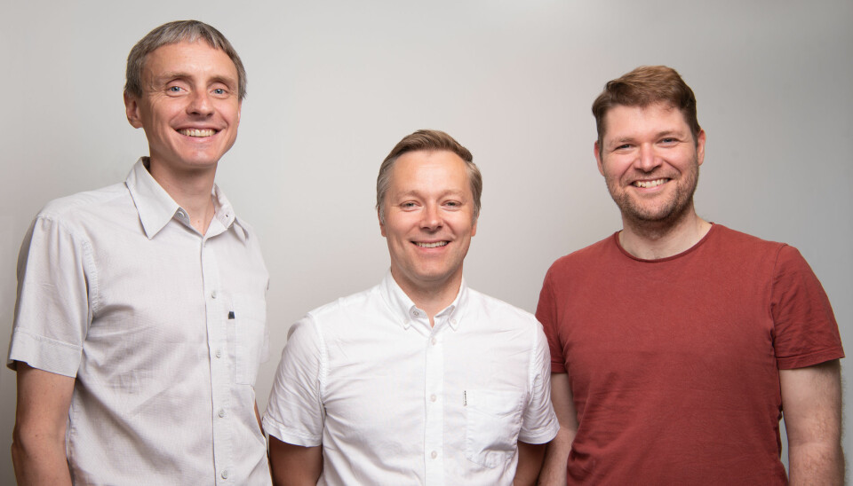 Gründerne Arne Søraas, Espen Riskedal og Karl Trygve Kalleberg har hentet 9 millioner for å utvikle biomarkører for aldersrelaterte sykdommer.