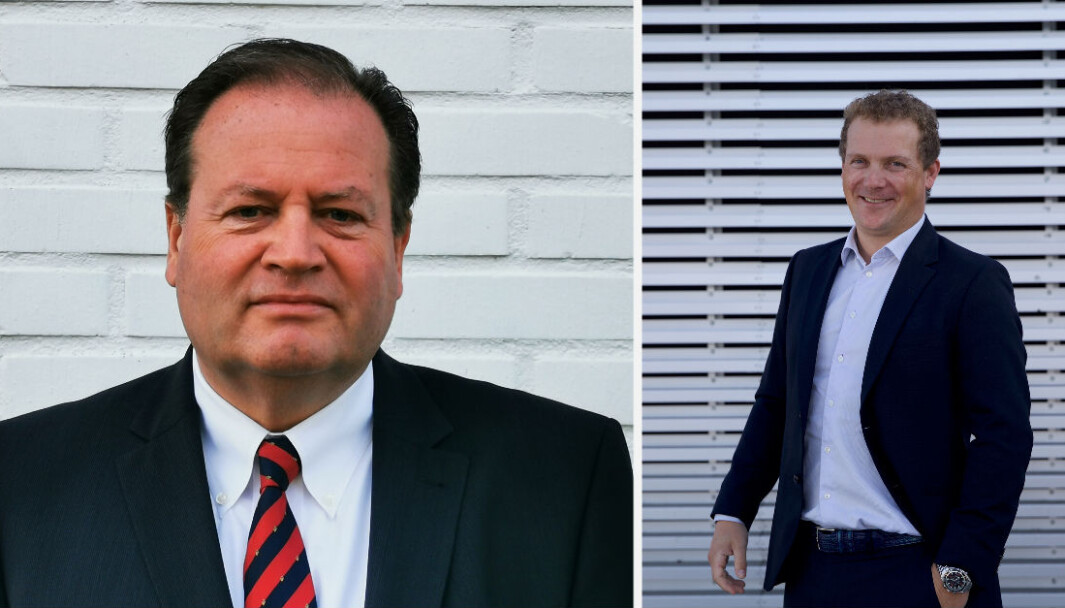 Michael Sundin (til venstre) overtar jobben til Børge Leknes (til venstre) i Hudya. Michael Sundin (til venstre) overtar jobben til Børge Leknes (til venstre) i Hudya.