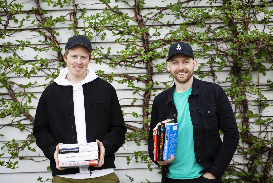 Bookis-duoen Lasse Brurok, COO, og Arne-Morten Willumsen, CEO.