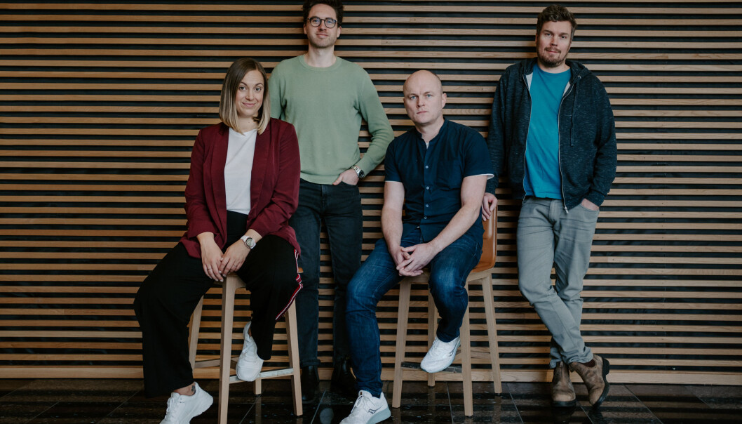 «Det er utrolig gøy å kunne melde om god aktivitet på plattformen om dagen.» sier daglig leder Stine Sofie Grindheim. Fra venstre: Stine Sofie Grindheim, Jens-Petter Tonning, Ole Bernhard Larsen og Håkon Leinan. Foto: Siv-Elin Skoglund, Opplett «Det er utrolig gøy å kunne melde om god aktivitet på plattformen om dagen.» sier daglig leder Stine Sofie Grindheim. Fra venstre: Stine Sofie Grindheim, Jens-Petter Tonning, Ole Bernhard Larsen og Håkon Leinan. Foto: Siv-Elin Skoglund, Opplett