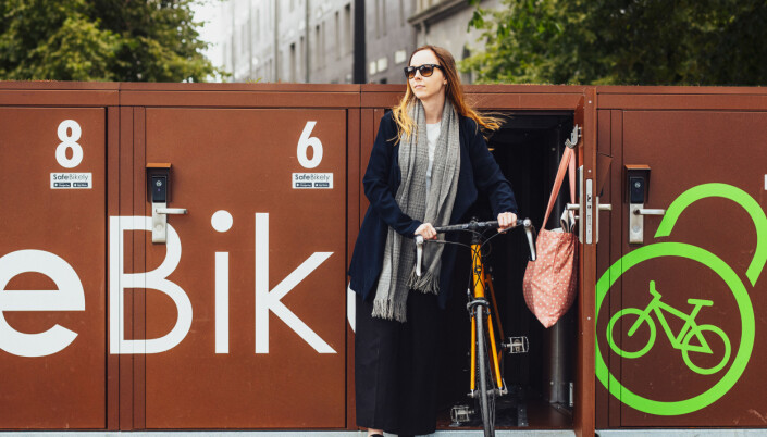 Slik ser sykkelskapet til Safebikely ut. Slik ser sykkelskapet til Safebikely ut.