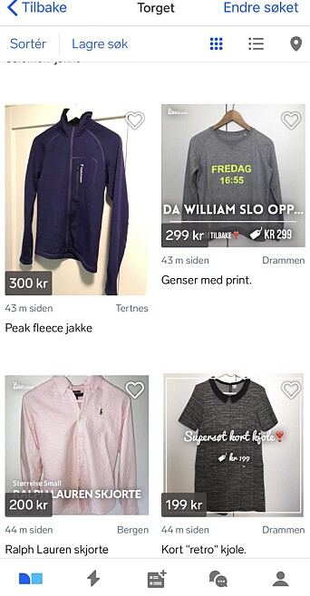 Tise-logoen pryder fortsatt mange annonser for brukte klær på Finn.no Tise-logoen pryder fortsatt mange annonser for brukte klær på Finn.no