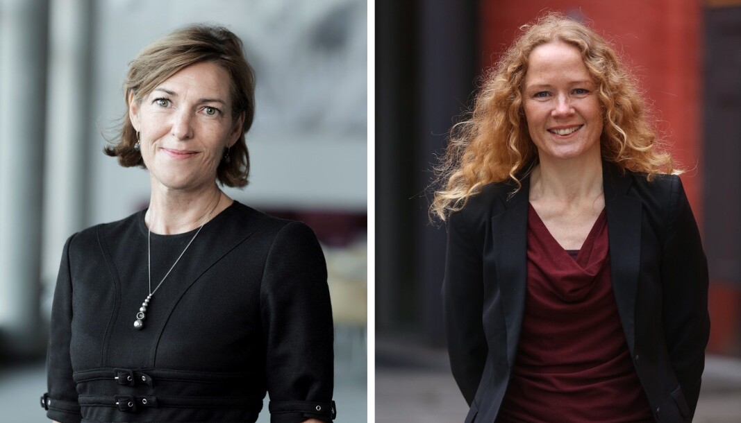 Ingelin Drøpping (venstre) er ny direktør for samfunns- og næringsutvikling i Innovasjon Norge. Helle Øverbye er ny direktør for mennesker og teknologi. Ingelin Drøpping (venstre) er ny direktør for samfunns- og næringsutvikling i Innovasjon Norge. Helle Øverbye er ny direktør for mennesker og teknologi.
