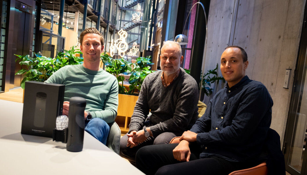 Jens Petter Wilhelmsen, Nicolay Antonio Bang og Alexander Arish Bjørkmann i Sweet Tech vil revolusjonere sextech-bransjen Jens Petter Wilhelmsen, Nicolay Antonio Bang og Alexander Arish Bjørkmann i Sweet Tech vil revolusjonere sextech-bransjen