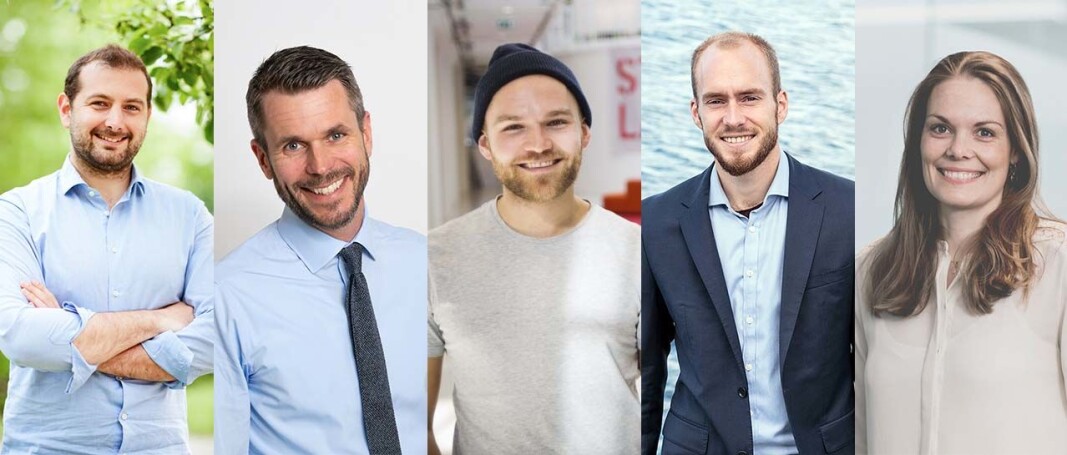Andrea Di Pietrantonio, Henrik Lie-Nielsen, Kjetil Holmefjord, Sven Jørund Kolstø og Hilde Støle Pettersen er erfarne investorer i startups. Andrea Di Pietrantonio, Henrik Lie-Nielsen, Kjetil Holmefjord, Sven Jørund Kolstø og Hilde Støle Pettersen er erfarne investorer i startups.