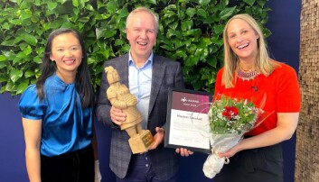 Morten Løvstad sammen med Jane Xia og Kristine Hofer Næss Morten Løvstad sammen med Jane Xia og Kristine Hofer Næss