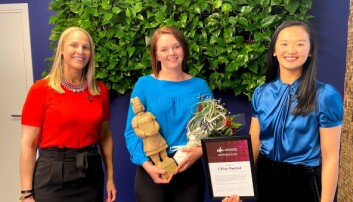 Lillian Røstad sammen med Jane Xia og Kristine Hofer Næss Lillian Røstad sammen med Jane Xia og Kristine Hofer Næss
