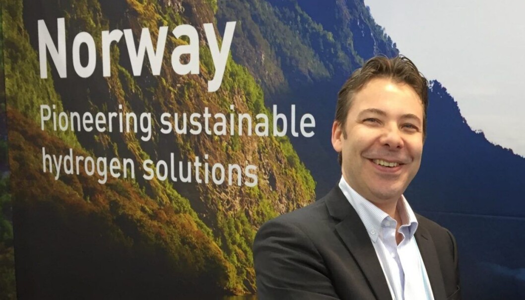 – Vi får ikke noe lavutslippssamfunn, uten å ta i bruk hydrogen, sier styreleder Steffen Møller-Holst i Norsk Hydrogenforum, som står bak Hydrogenkonferansen 2020. – Vi får ikke noe lavutslippssamfunn, uten å ta i bruk hydrogen, sier styreleder Steffen Møller-Holst i Norsk Hydrogenforum, som står bak Hydrogenkonferansen 2020.