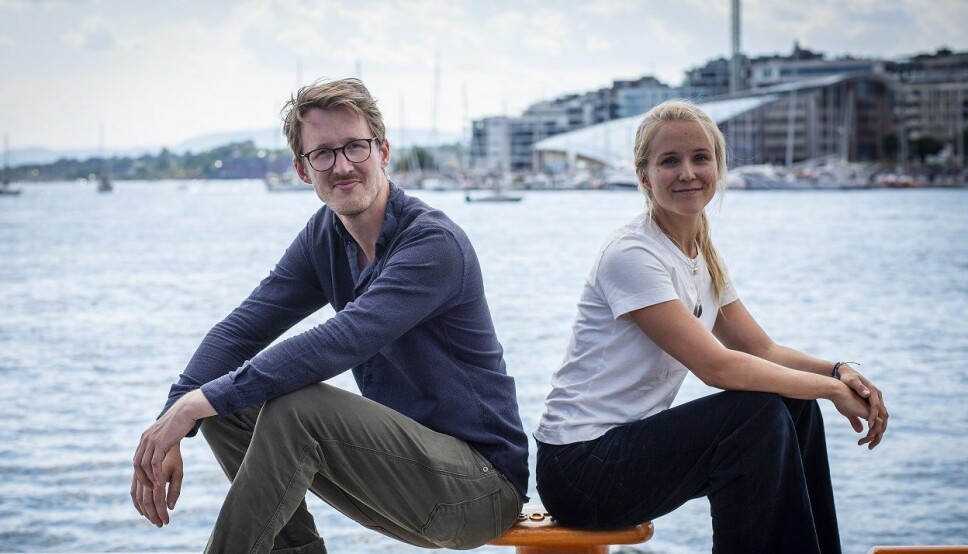 Orca-Gründer Kristian Fallrø sammen med Christine Spiten, som investerte i Orca Technologies på vegne av Atomico.